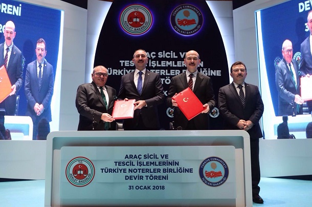Araç Sicil ve Tescil İşlemleri Noterlere Devredildi